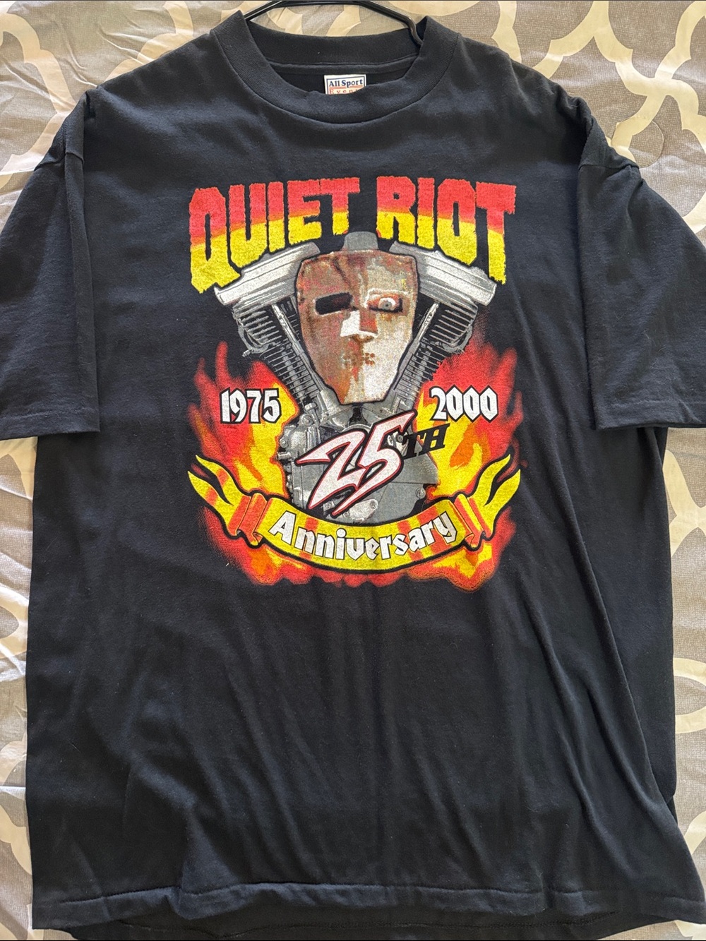 Vintage Quiet Riot 25th Anniversary Discography graphic tee
